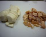 具だくさんかぶと鶏肉の和風スープ作り方1写真