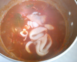 簡単　イカと　セロリ　玉ねぎの　トマト煮作り方7写真