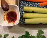 ベジ寿司・ぬか漬けとパクチー作り方1写真