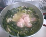 ほうれん草と　もやし　鶏肉の　スープ♪作り方8写真