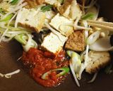 節約、もやしと厚揚げの豆板醤炒め作り方4写真