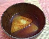 味噌汁にもグー！モッチモチいも餅の味噌汁作り方9写真