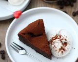 珈琲風味のガトーショコラ♡チーズクリーム作り方24写真