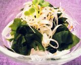 青しそドレッシングで・生わかめサラダ作り方4写真