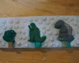 ゴディバで作るゴジラ型チョコレート作り方4写真