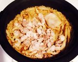 鶏、大根の煮汁で 簡単炊き込みご飯☻作り方3写真