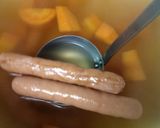 もち巾着のコンソメスープ♪あつあつ作り方4写真