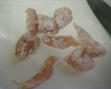 お弁当（101）梅肉ささみ作り方1写真