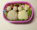 ルルロロ♡キャラ弁♡作り方1写真