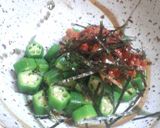 梅オクラの胡麻風味でおつまみ★作り方3写真