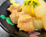 ◎ほろ旨大根と鶏ももごま味噌煮◎柚子のせ作り方8写真