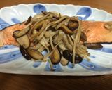 鮭のバター焼き☆キノコ添え作り方4写真