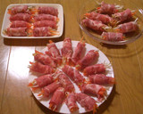簡単ヘルシー！　豚肉の野菜巻き巻き～作り方4写真