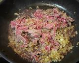 簡単！うまっ☆牛こま肉のガーリックライス作り方4写真