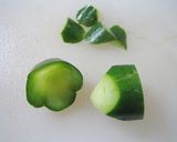 きゅうりの飾り切りでお刺身のわさび台♫作り方5写真