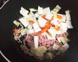 簡単丼♡ランチ♡豚挽肉と野菜のあんかけ丼作り方2写真