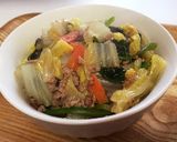 簡単丼♡ランチ♡豚挽肉と野菜のあんかけ丼作り方7写真