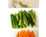 豚こまと野菜の生姜焼き風炒め作り方1写真