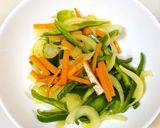 豚こまと野菜の生姜焼き風炒め作り方4写真