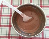 オレンジとバナナのチョコクリームケーキ作り方5写真