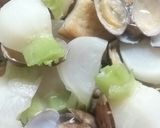 春イメージ☆小かぶとアサリの蒸し煮作り方5写真