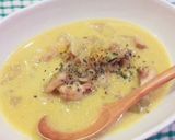 鶏モモ肉とかぼちゃの豆乳スープ作り方10写真