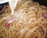 簡単♪牛乳と生クリームでカルボナーラ♡作り方5写真