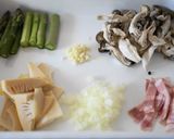 白だしで❀春野菜のクリームパスタ❀作り方1写真