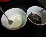 チョコ飾り　　マーブルチョコプレート作り方1写真