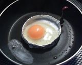 餃子の皮で納豆☆目玉焼きピザ作り方2写真