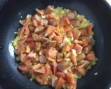 とろとろチーズ入りオープンオムレツ作り方5写真