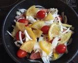 鮭の塩レモン蒸し＆〆はパスタで！作り方2写真