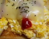朝のトーストうまアレンジ☆ゆで卵ベーコン作り方6写真