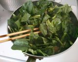 朝食　ほうれん草　さつま揚げの　簡単炒め作り方4写真