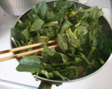 朝食　ほうれん草　さつま揚げの　簡単炒め作り方4写真