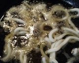 おつまみに♡もちもち★カリカリ揚げうどん作り方3写真