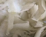 鶏胸肉レンチン♪ピリッと大根サラダ作り方2写真