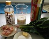 鶏肉とホウレンソウの和風クリームパスタ作り方1写真