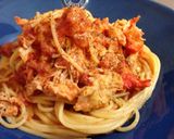 蟹トマトクリームパスタ作り方9写真