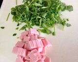 豆苗とハムのとろ〜りチーズオムレツ作り方1写真
