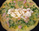 豆苗とハムのとろ〜りチーズオムレツ作り方4写真