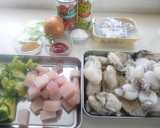 簡単うまうま♪魚介とトマトの煮込みスープ作り方1写真