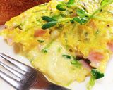 豆苗とハムのとろ〜りチーズオムレツ作り方6写真