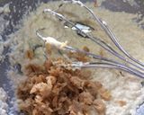 簡単！豆腐と鮭フレークの醤油バターパスタ作り方7写真