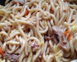 ランチに簡単！フライパンひとつで焼うどん作り方7写真