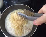 簡単！豆腐と鮭フレークの醤油バターパスタ作り方8写真