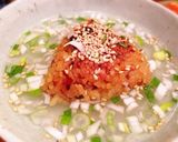 余った炊込みご飯で焼きおにぎりスープ茶漬作り方4写真