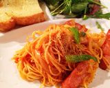 市販のパスタソースで「ナポリタン」作り方8写真