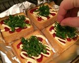 オーブンレンジで5分！簡単☆厚揚げピザ作り方4写真