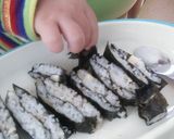 手づかみ☆おにぎりより簡単☆ごはんサンド作り方5写真